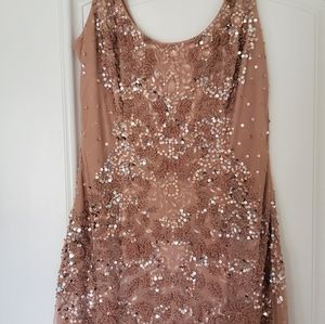 Embellished Caché Mauve Pink Dress